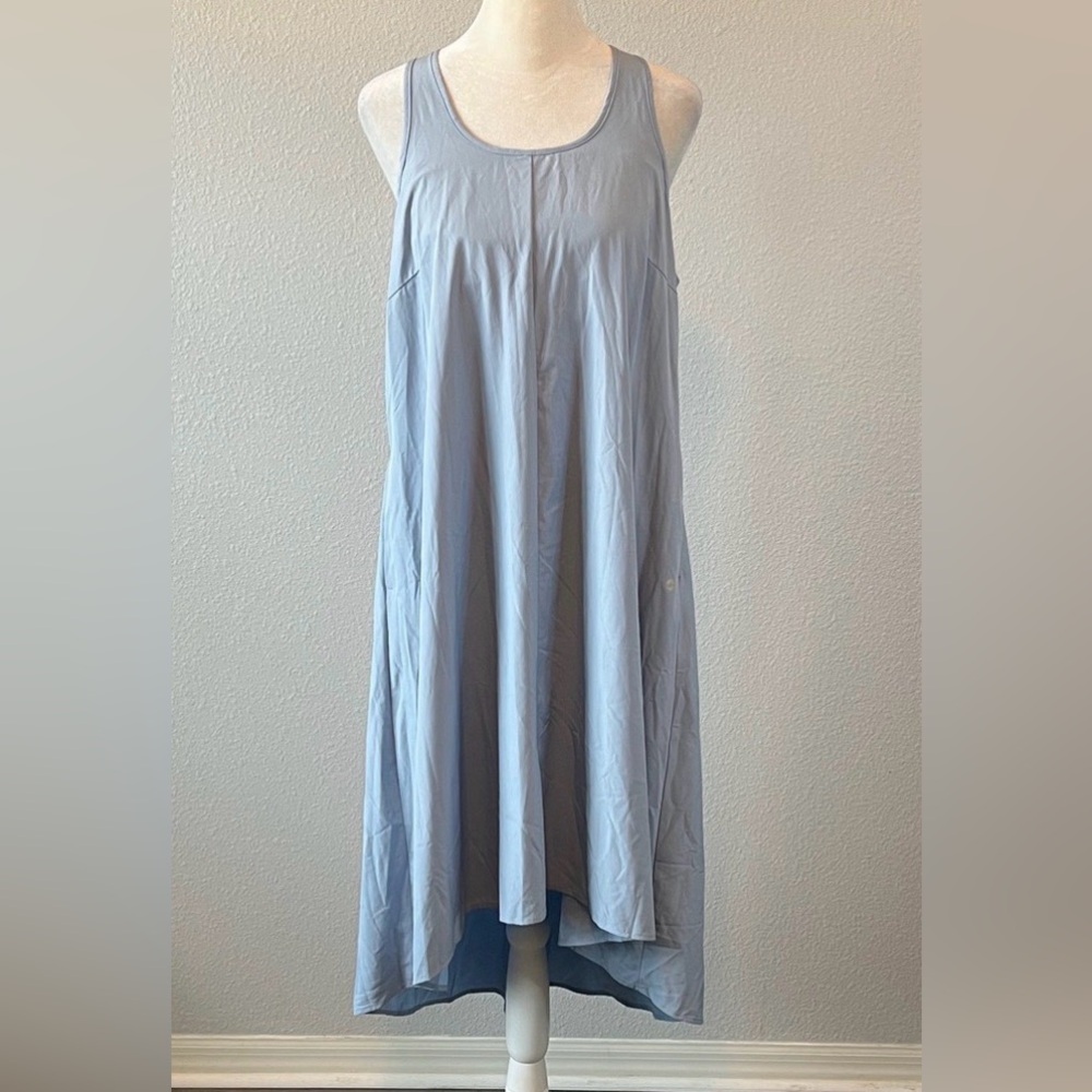 Halara High Low Quick Dry Racerback Athleisure Dress Blue Size Small